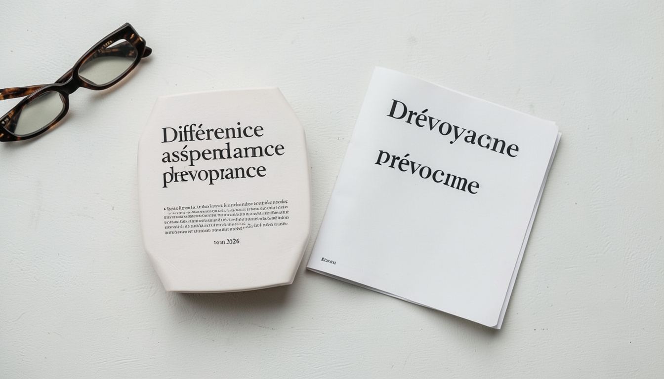 différence assurance dépendance et prévoyance