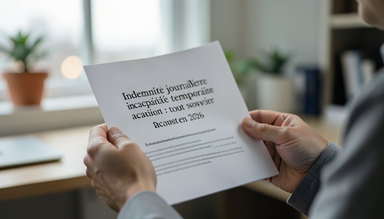 indemnité journalière incapacité temporaire accident